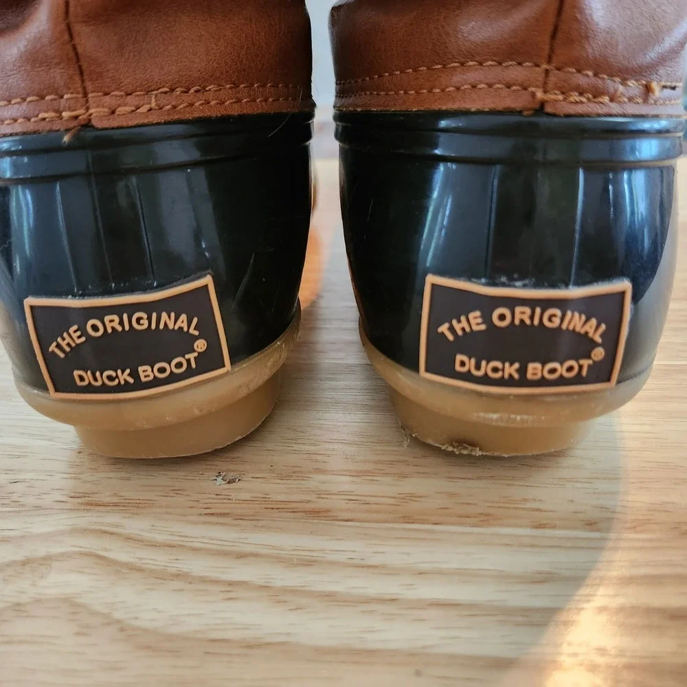 Women's Sporto The Original Duck Boots Arianna Sz 6M Flannel Lined VGC
